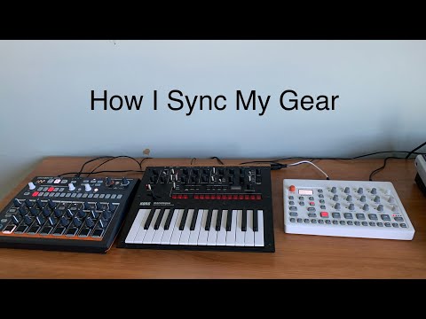 How I Sync My Gear (Elektron Model:Samples, Korg Monologue, Arturia Drumbrute Impact)