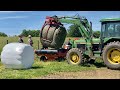Wrapping and Stacking Round Bales