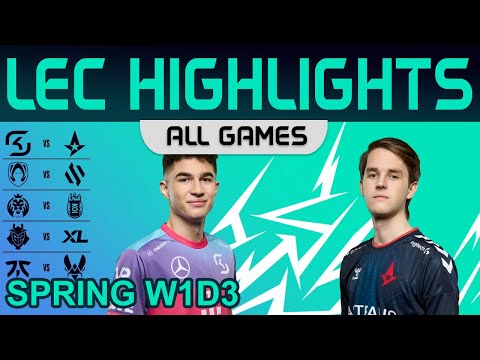LEC Highlights Week1 Day3 LEC Spring 2023 All Games By Onivia