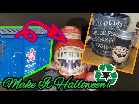 We Made Oddities From JUNK! Spooky Halloween UPCYCLED Assorted Oddities Jars DIY Crafted TEMU