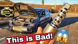 ITS WORSE THAN I THOUGHT/ P0011 CHECK ENGINE EVO 9 MR