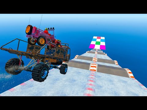 999% IMPOSSIBLE ICE MEGA RAMP!! GTA V ONLINE