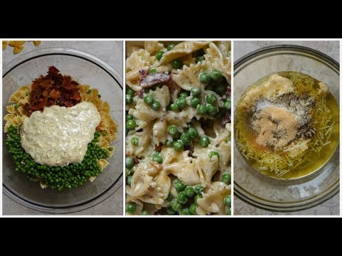 Bacon Pea Pasta Salad | Easy Side Dish