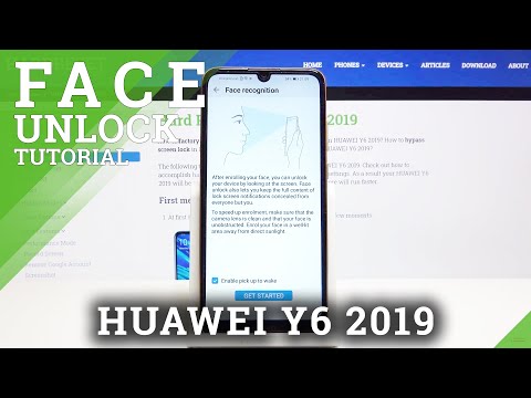 How to Set Up Face Unlock in Huawei Y6 2019 - Enable Face Verification