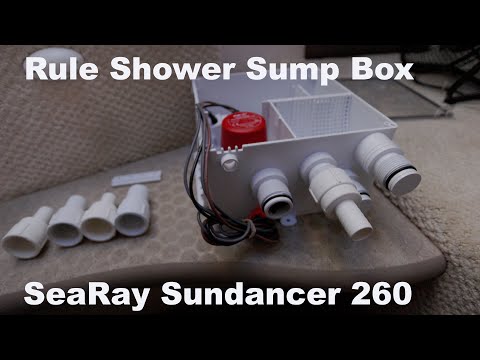 Rule Shower & AC Drain Sump Box Sea Ray Sundancer Overview & Thoughts