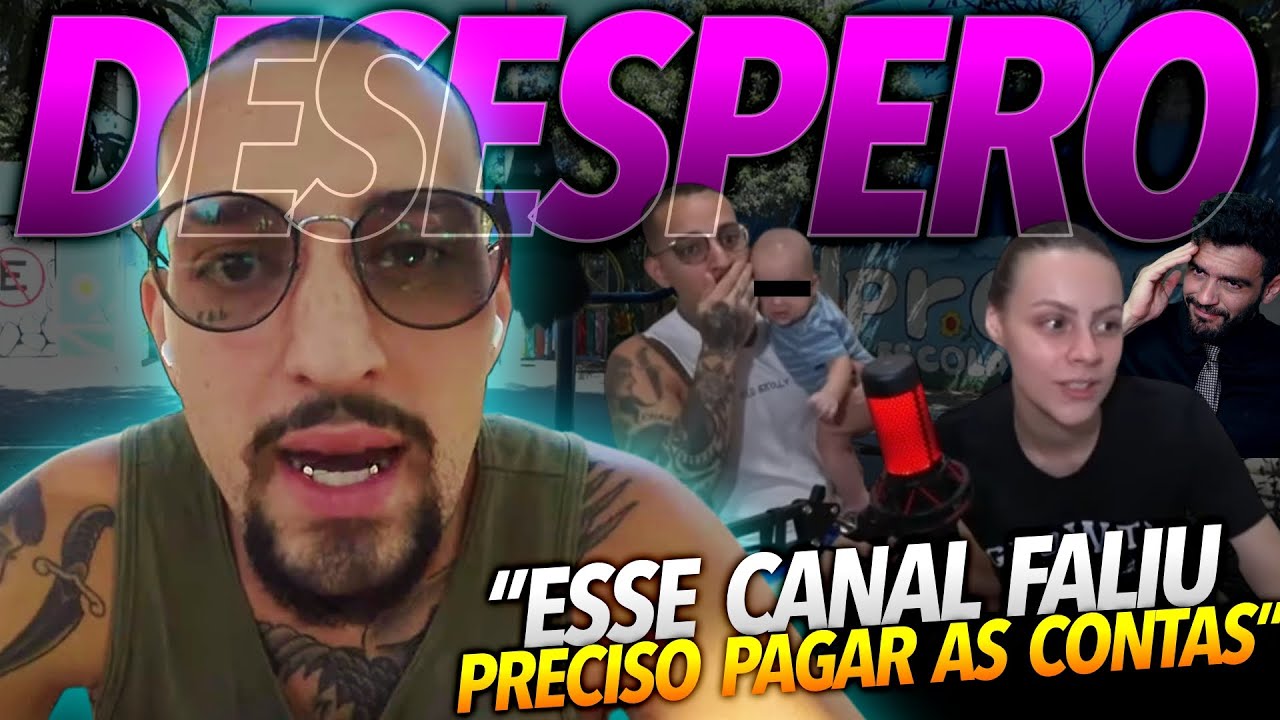 ELE NÃO CONSEGUE MAIS viver do YOUTUBE? Por que o canal dele faliu?