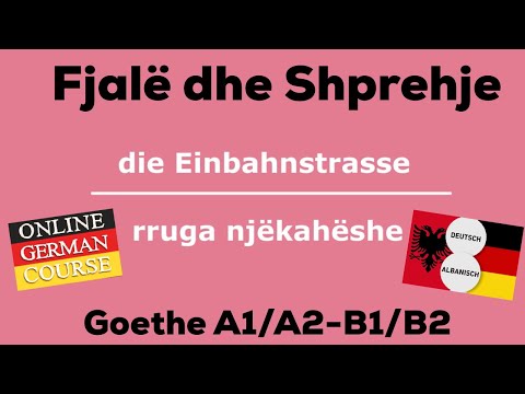 A1 I A2 I B1 // Shprehje dhe fjalë // Mëso Gjermanisht // Fjalë e Shprehje