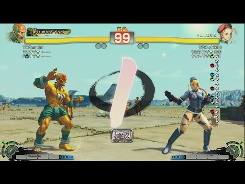 YHCmochi (Dhalsim) vs YOH shikibi (Cammy) - USF4 Match *1080p*