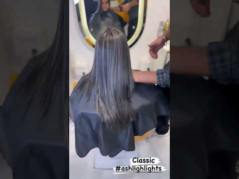 Classic Ash Highlights 😍 #youtubeshorts #softbalayage #hairstyle #balayagehighlights #ashcolor