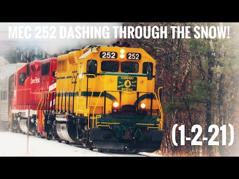 Classic Maine Central Power Dashing Through the Snow! | (1-2-22) | NERVP 2022