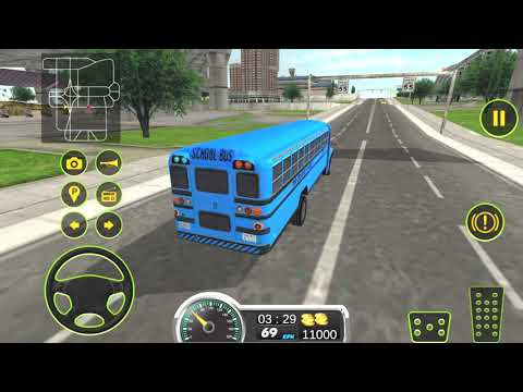 School bus driving 2017 - Bus Driving Game Android Gameplay #2