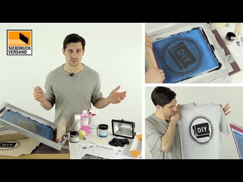 T-Shirts selbst gestalten und bedrucken / DIY Siebdruck Set