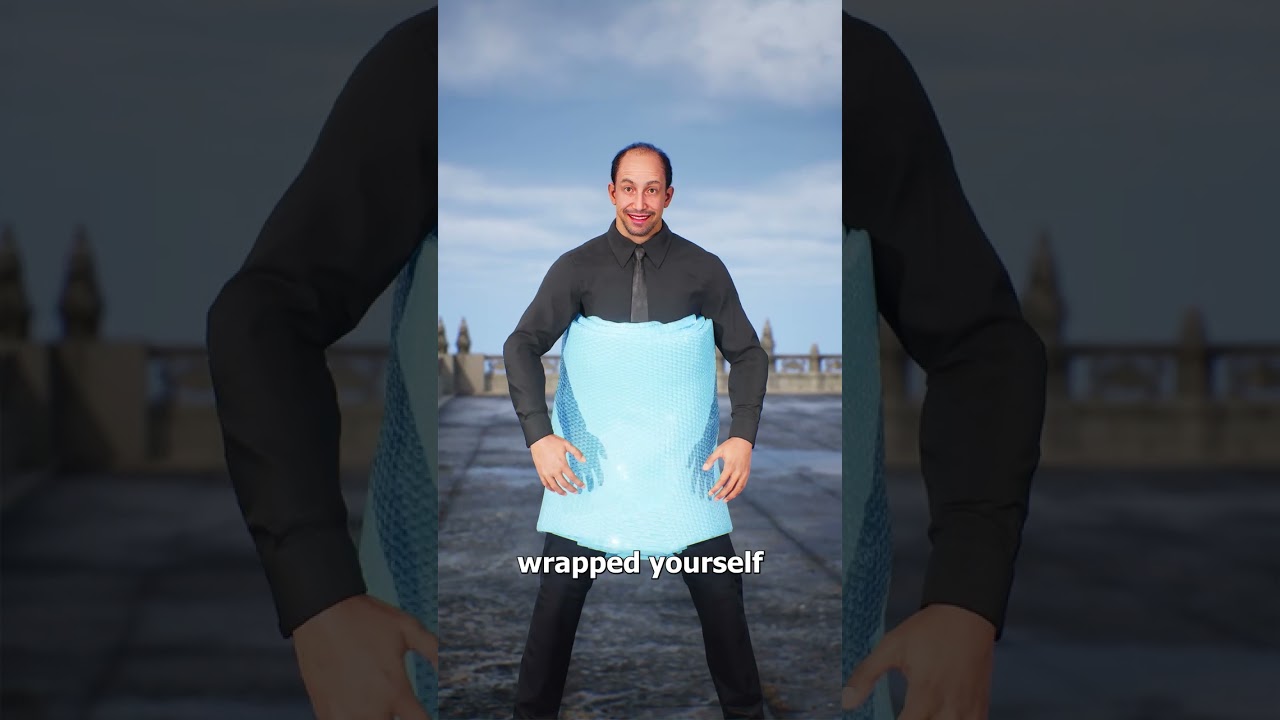 Surviving A Fall With Bubble Wrap 🤔