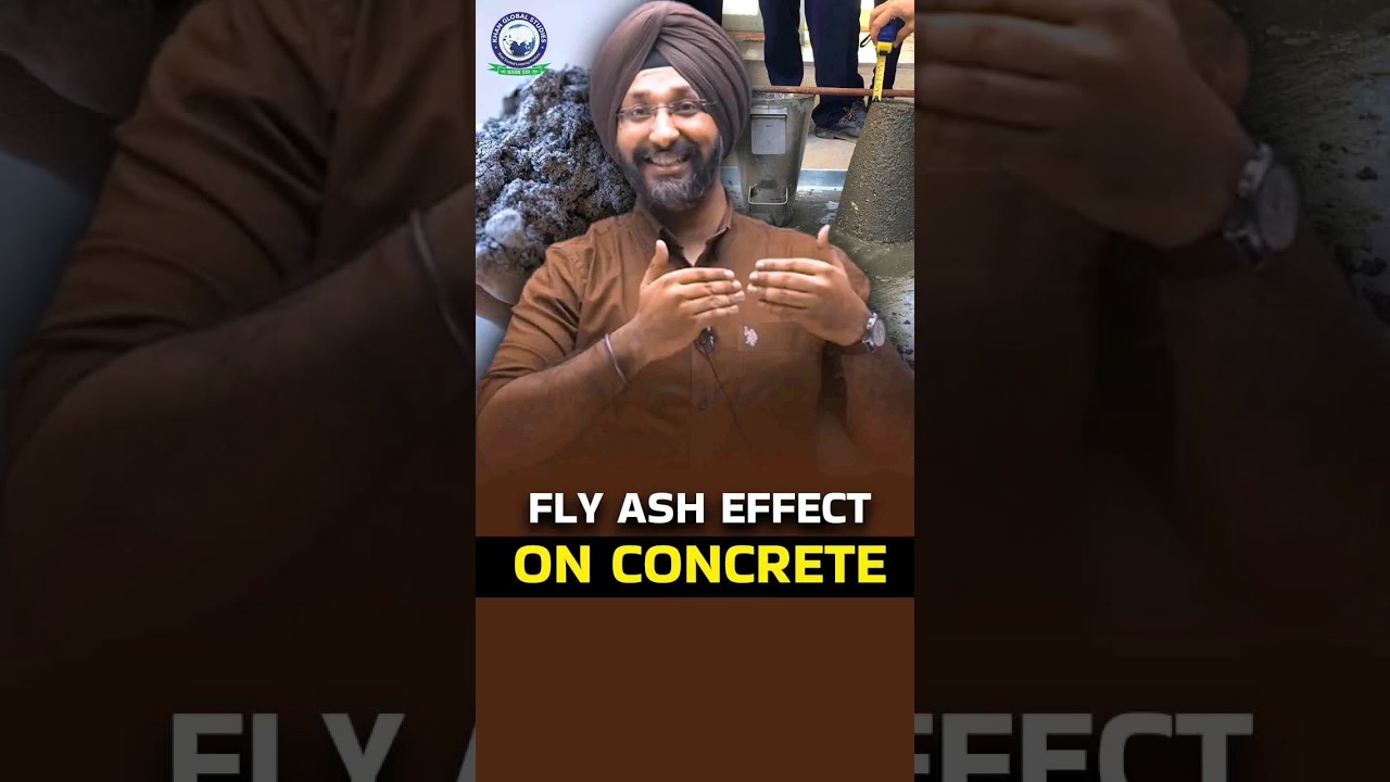 FLY ASH के 5 Most Important Effect on Concrete 👷🚧 #kgs #fly #flyash #kgsengineers #ytshorts