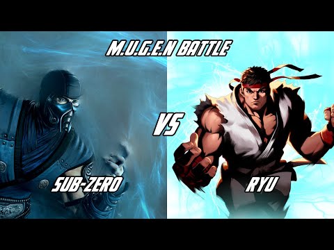 Sub Zero vs Ryu || M.U.G.E.N Battle