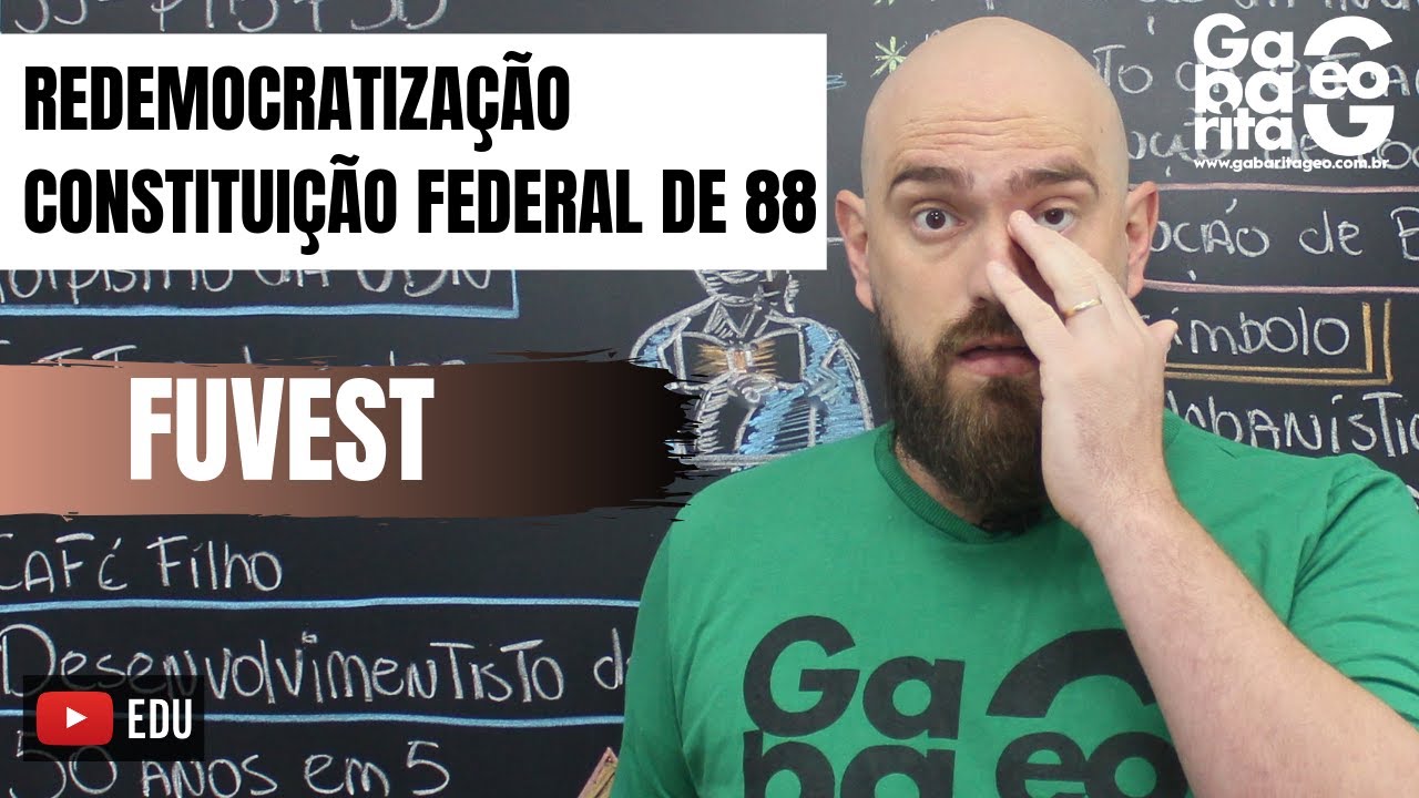RESUMO DE HISTÓRIA DO BRASIL |REDEMOCRATIZAÇÃO| FUVEST| GOVERNO SARNEY