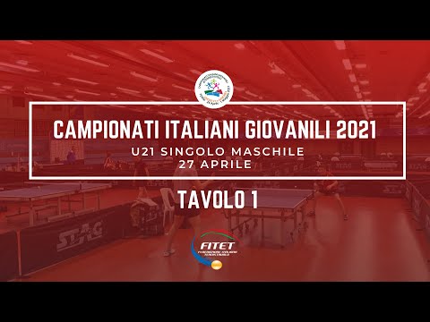 ITALIANI GIOVANILI 2021 - U21 SINGOLO MASCHILE - CAMPO 1