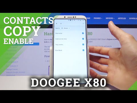 How to Copy Contacts in Doogee X80- Transfer Numbers