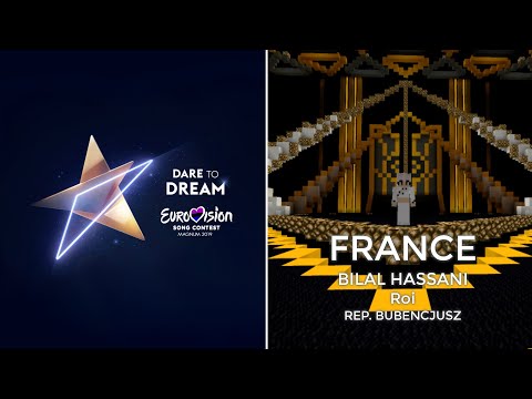 Bareu - Bilal Hassani - Roi | FRANCE | Minecraft Eurovision 2019