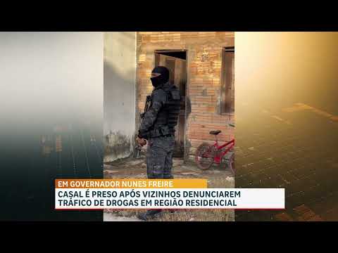 Polícia desarticula ponto de trafico de drogas em Governador Nunes Freire