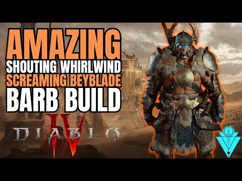 Diablo 4 Barbarian Build Amazing Shouting Whrilwind Screaming Beyblade Build.