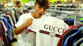 I FOUND GUCCI AT THE THRIFT SHOP! (Back to School Shopping)