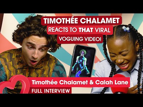 Timothée Chalamet on that voguing video