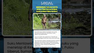 Suku Mentawai di Pulau Siberut Dikenal sebagai Suku Tertua dengan Kearifan Lokal Menjaga Hutan