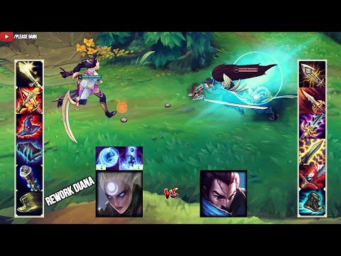 REWORK DIANA vs YASUO FULL BUILD FIGHTS & Best Moments!