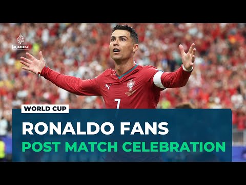 Dallas fan zone: Ronaldo supporters celebrate after match