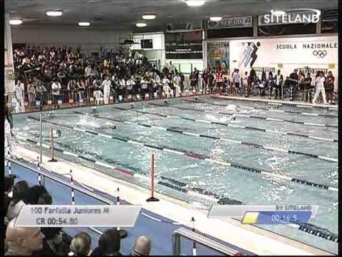 Finale dei 100 Farfalla Juniores Maschi - 15 Memorial Chiara Giavi