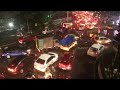 Heavy Traffic Jam Following Heavy Rain And Water Logging Chennai Tamil Nadu
