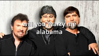 Alabama Will you marry me