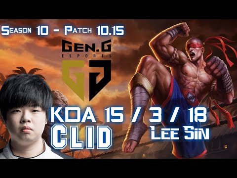Gen Clid LEE SIN vs GRAVES Jungle - Patch 10.15 KR Ranked