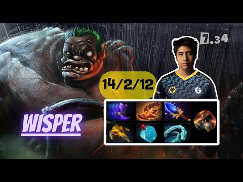 WISPER - PUDGE [MIDLANE][7.34]