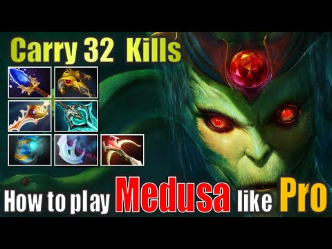 The Gorgon Rises! Medusa Carries with a Monstrous 32 Kills Dota 2 Gameplay UHD 4K