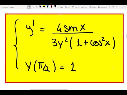 Analisi II - Problema di Cauchy, Equazioni differenziali - Esercizio svolto n°5