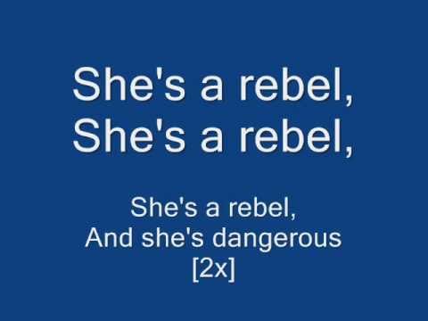 Green Day - She's A Rebel (Lyrics on Screen)