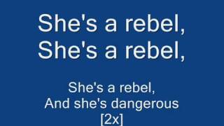 Green Day - She&#39;s A Rebel (Lyrics on Screen)