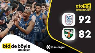 Anadolu Efes - Žalgiris Kaunas (92-82) - Maç Özeti - EuroLeague 27. Hafta