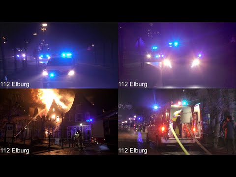 [PRIMEUR] [GRIP 1] Zeer grote brand in de binnenstad van Elburg | Grote inzet hulpdiensten