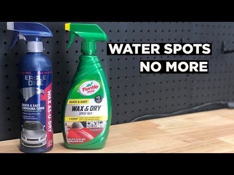 TURTLE WAX WAX & DRY VS EAGLE ONE WAX AS YOU DRY - THE SECRET PRODUCT TO PREVENTING WATER SPOTS