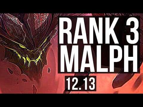 MALPH vs GNAR (TOP) | 4/0/9, Rank 3 Malph | EUW Challenger | 12.13