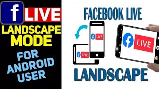 facebook youtube live rotate screen problem | How to go Facebook live on Landscape mode