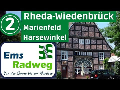 Ems-Radweg bis zur Nordsee 2▶ Rheda-Wiedenbrück, Marienfeld, Harsewinkel [ Radtour Radreise Doku ]