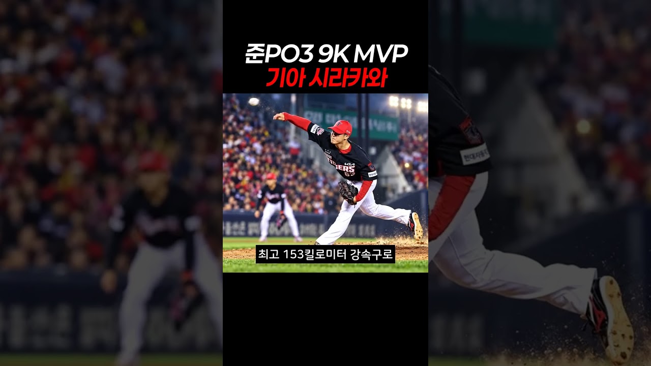 준PO3 9K MVP 기아 시라카와 #시라카와 #기아타이거즈 #프로야구