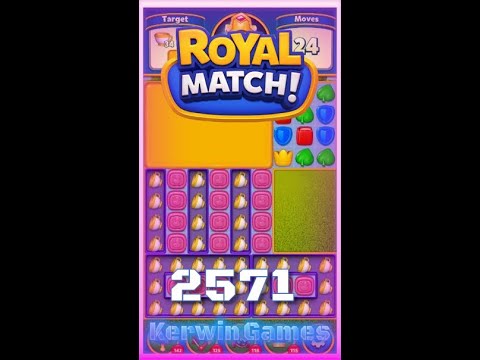 Royal Match Level 2571 - No Boosters Gameplay