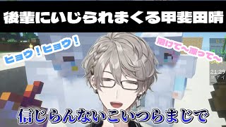 【にじメンマイクラ/複数視点切り抜き】大先輩甲斐田晴をいじりまくる緋八マナ・皇れおまとめ🔥🧊