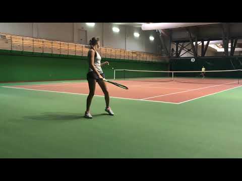 Mariia Koroleva – practice sets – college tennis 2021 recruitment