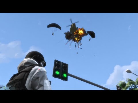 🔫 GTA 5 (RDE 4.0) Military Massacre! (Successful Six Stars Escape)